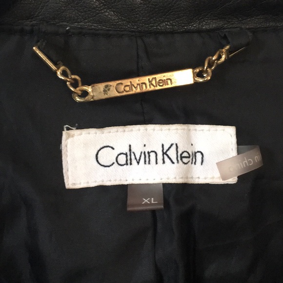 Lowest price!!Calvin Klein faux leather jacket - Picture 3 of 6
